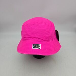 Pit Bull Bucket Hat Cap Hot Pink Unisex Large - XL Cotton Twill